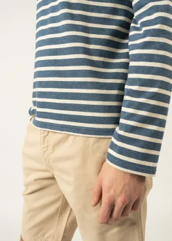 SAINT JAMES Marinières*Marinière mixte Minquiers Jean/chanvre