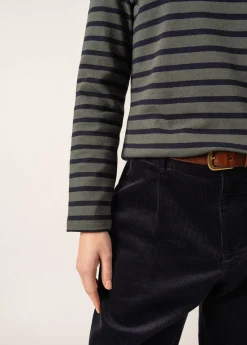 SAINT JAMES Marinières*Marinière Méridame Vegetal/navy