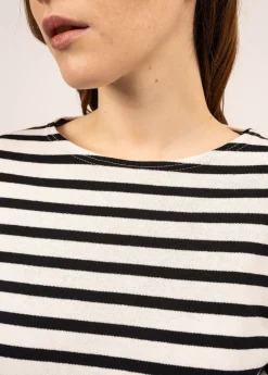 SAINT JAMES Marinières*Marinière Méridame Ecume/noir