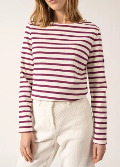 SAINT JAMES Marinières*Marinière Méridame Ecume/prune