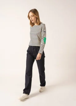 SAINT JAMES Marinières*Marinière Vaujany Ecru/marine/trefle