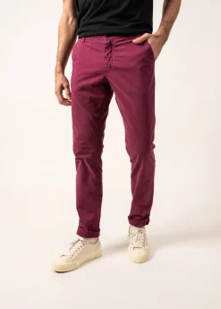 SAINT JAMES Pantalons & Shorts*Pantalon chino Voile Hiver Prune