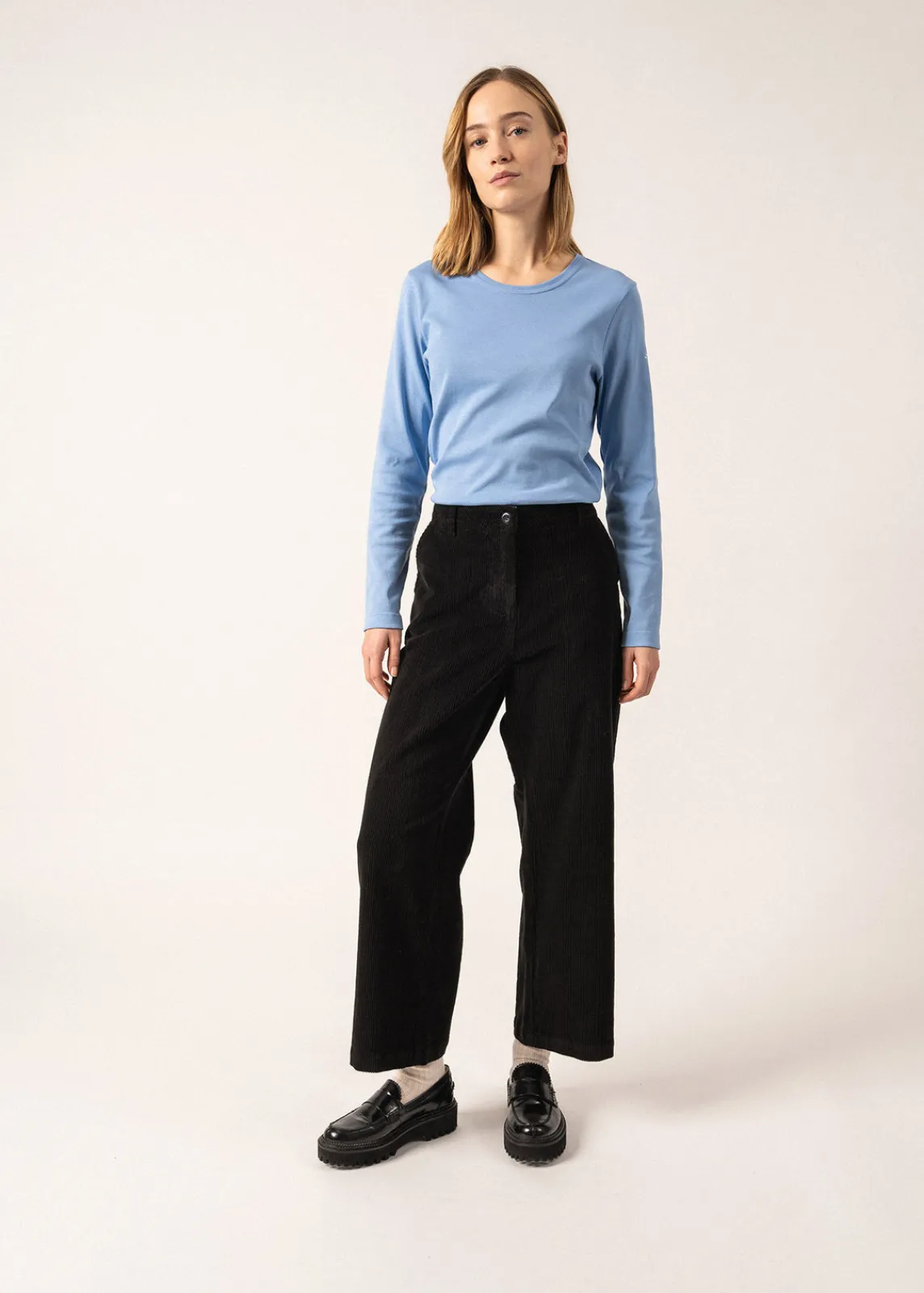 SAINT JAMES Pantalons & Shorts*Pantalon en velours Tess Noir