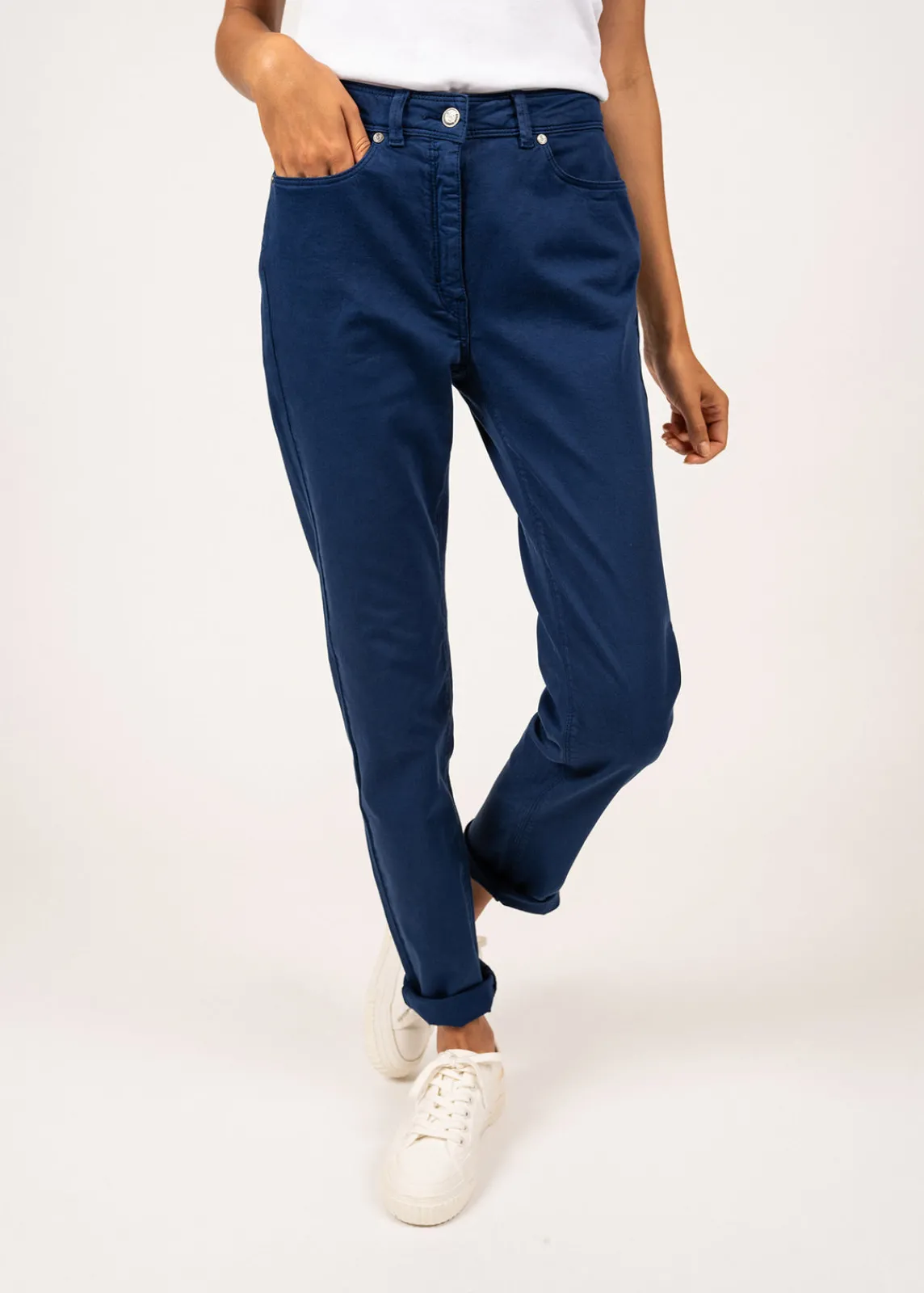 SAINT JAMES Pantalons & Shorts*Pantalon taille haute Mimosa Indigo