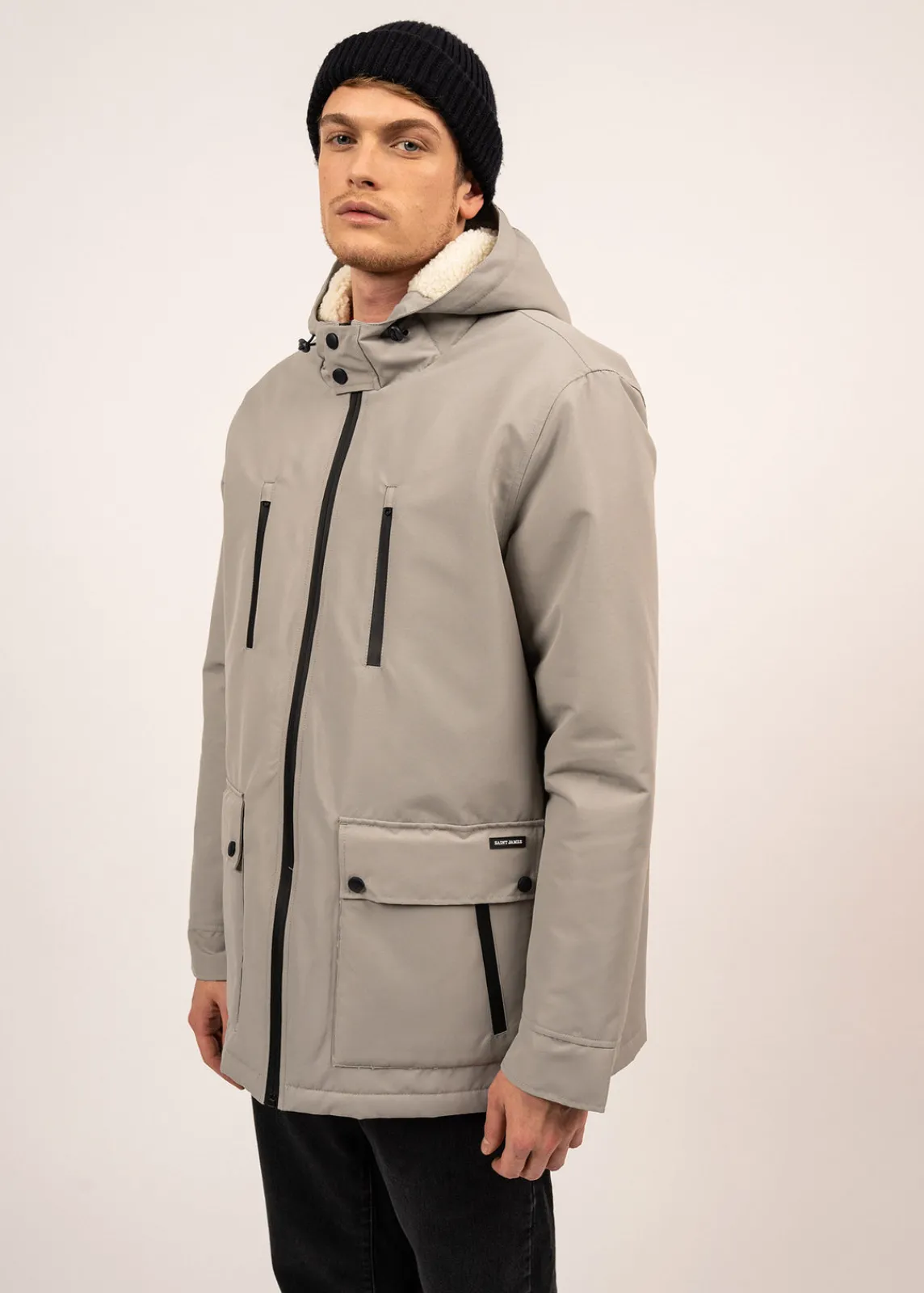 SAINT JAMES Cabans Et Manteaux*Parka imperméable St Gaetan Gris