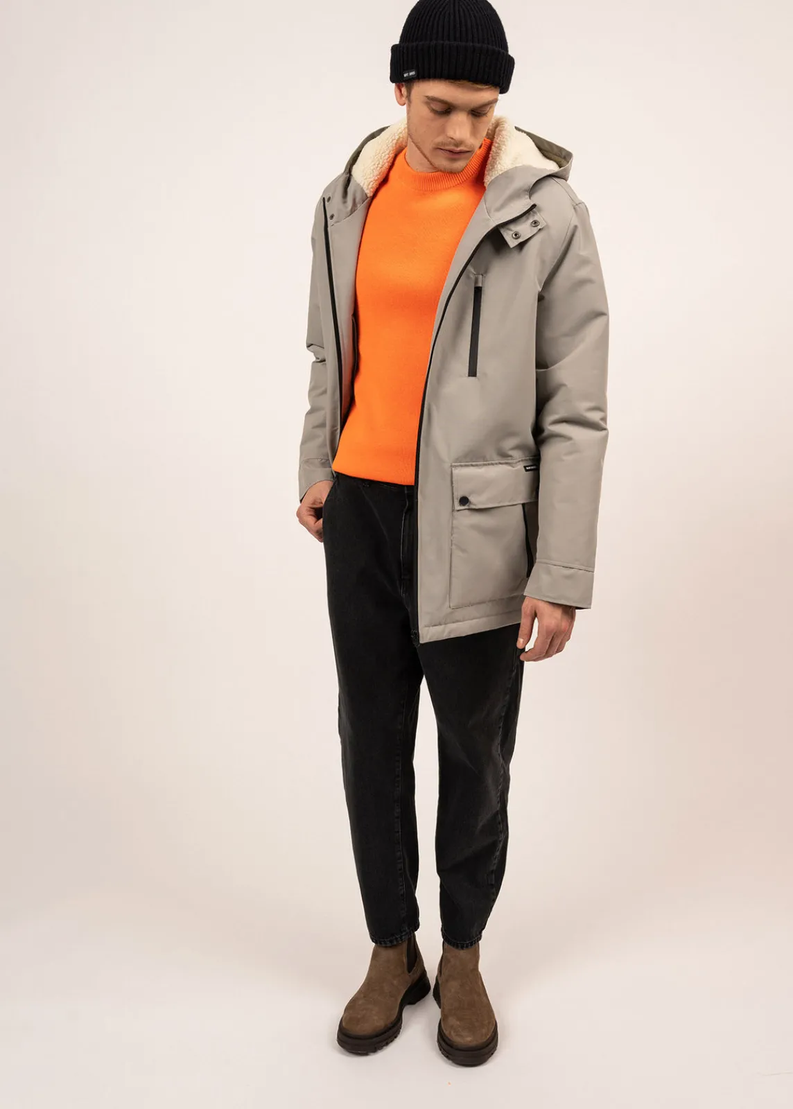 SAINT JAMES Cabans Et Manteaux*Parka imperméable St Gaetan Gris