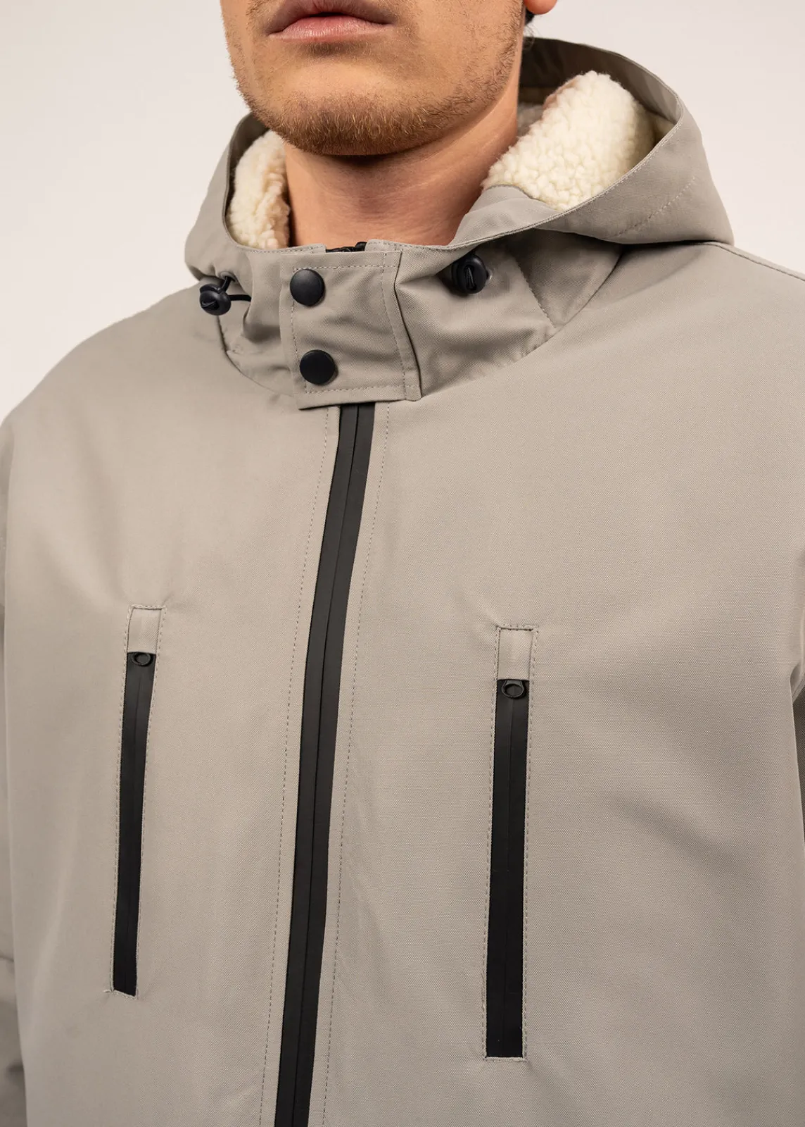 SAINT JAMES Cabans Et Manteaux*Parka imperméable St Gaetan Gris