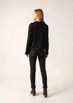 SAINT JAMES Polos & T-shirts*Polo en molleton Stéphanie Noir