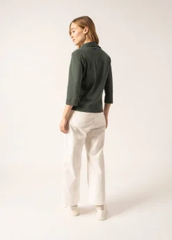 SAINT JAMES Polos & T-shirts*Polo manches 3/4 Oléron Vegetal