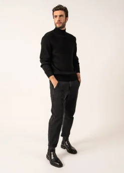 SAINT JAMES Pulls & Gilets*Pull à col montant Tarbes Noir