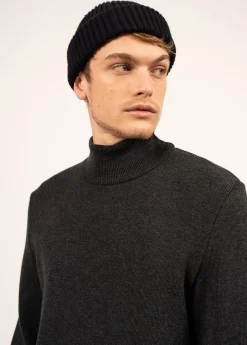 SAINT JAMES Pulls & Gilets*Pull à col montant Tarbes Anthracite