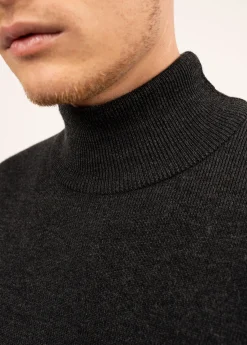 SAINT JAMES Pulls & Gilets*Pull à col montant Tarbes Anthracite