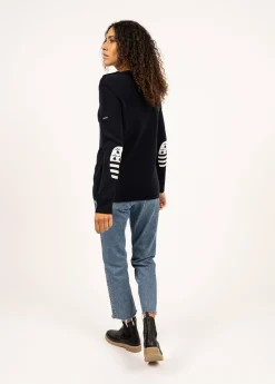 SAINT JAMES Pulls Marins*Pull Brégançon Bretagne Navy/multico