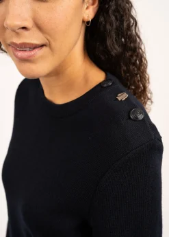 SAINT JAMES Pulls Marins*Pull Brégançon Normandie Navy/multico