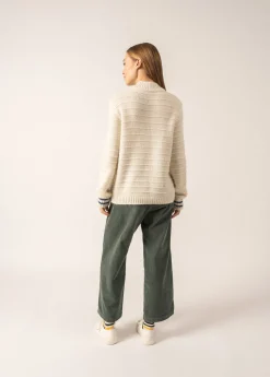 SAINT JAMES Pulls & Gilets*Pull col montant Alpes Blancd'hiver