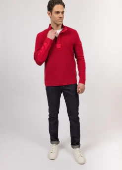 SAINT JAMES Pulls & Gilets*Pull col montant zippé Loup de mer Persan