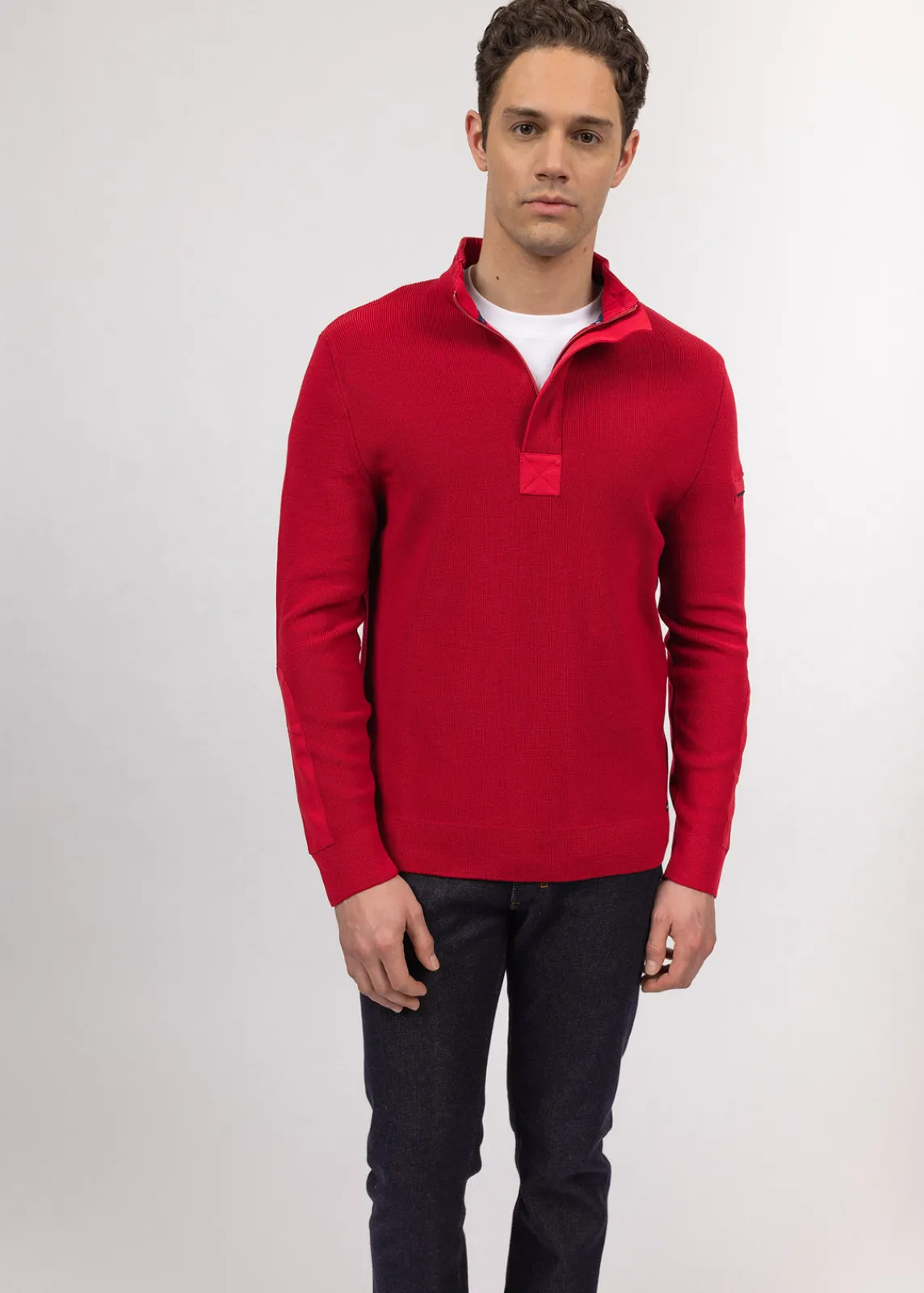 SAINT JAMES Pulls & Gilets*Pull col montant zippé Loup de mer Persan