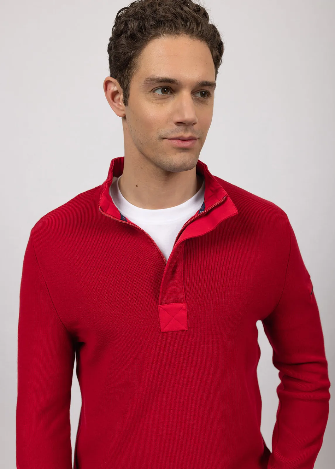 SAINT JAMES Pulls & Gilets*Pull col montant zippé Loup de mer Persan