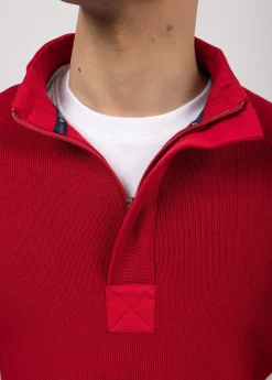 SAINT JAMES Pulls & Gilets*Pull col montant zippé Loup de mer Persan