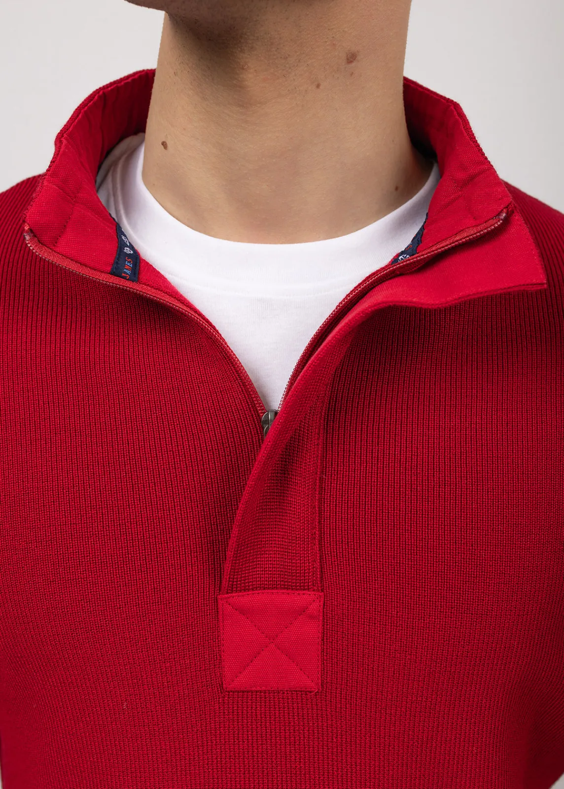 SAINT JAMES Pulls & Gilets*Pull col montant zippé Loup de mer Persan