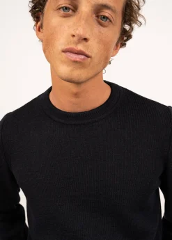 SAINT JAMES Pulls & Gilets*Pull col rond Locronan Navy