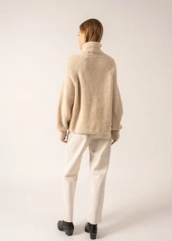 SAINT JAMES Pulls & Gilets*Pull col roulé en alpaga Albertville Ecume