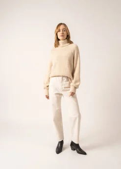 SAINT JAMES Pulls & Gilets*Pull col roulé en alpaga Albertville Ecume