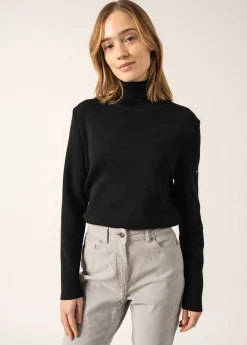 SAINT JAMES Pulls & Gilets*Pull col roulé Houat Noir