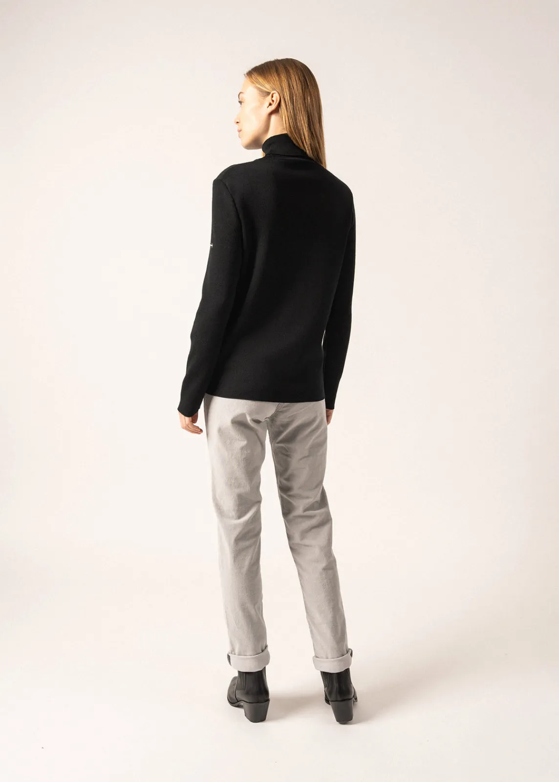 SAINT JAMES Pulls & Gilets*Pull col roulé Houat Noir