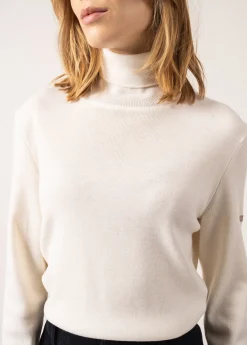 SAINT JAMES Pulls & Gilets*Pull col roulé Houat Blanc