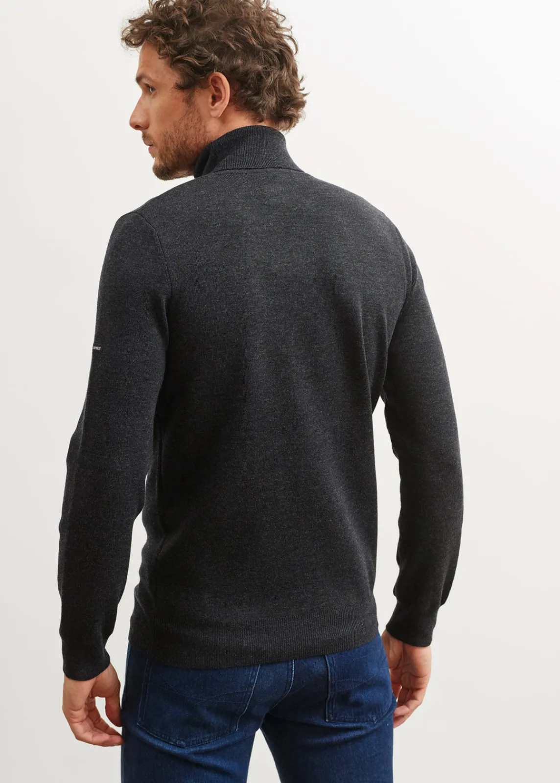 SAINT JAMES Pulls & Gilets*Pull col roulé Lery Anthracite