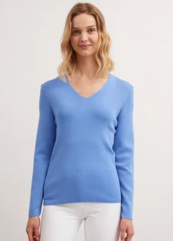 SAINT JAMES Pulls & Gilets*Pull col V Bréhat Oxygene