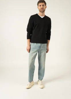 SAINT JAMES Pulls & Gilets*Pull col V Cuirasse Noir