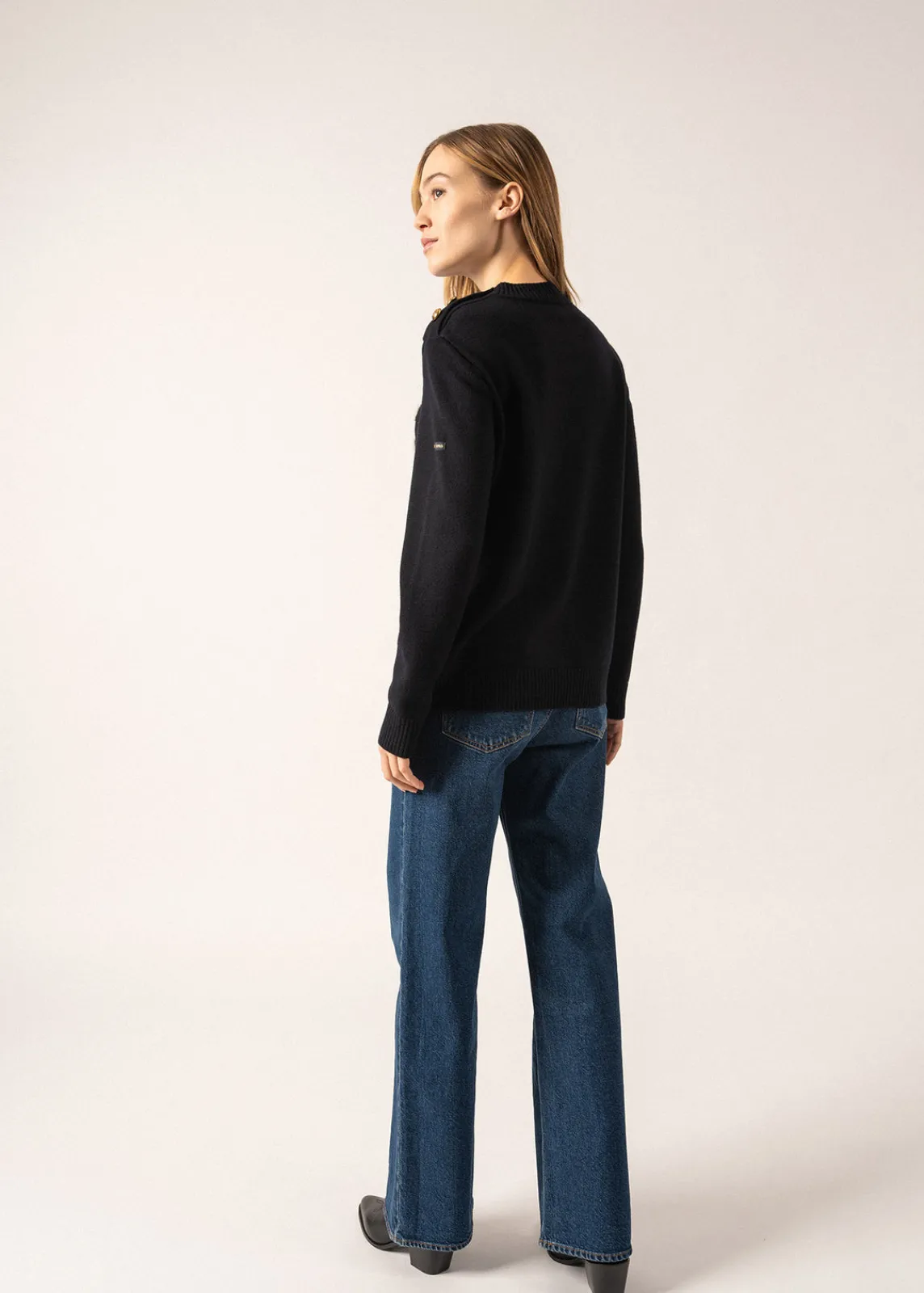 SAINT JAMES Pulls Marins*Pull esprit marin rayé Gala Navy/navy