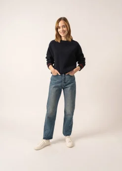 SAINT JAMES Pulls & Gilets*Pull esprit sweat Sélune Marine