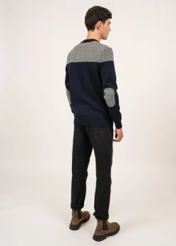 SAINT JAMES Pulls Marins*Pull marin bicolore Dinan Marine/ecru
