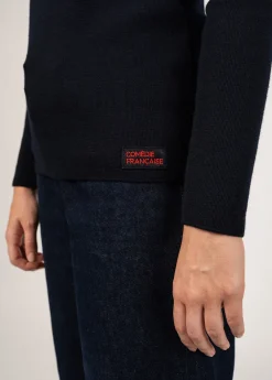 SAINT JAMES Pulls Marins*Pull marin Brégançon à coudières Navy