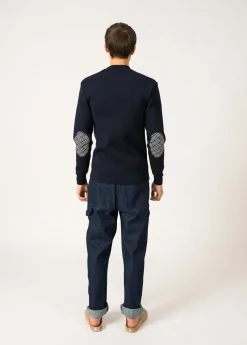 SAINT JAMES Pulls Marins*Pull marin Matelot Equipage Marine/ecru