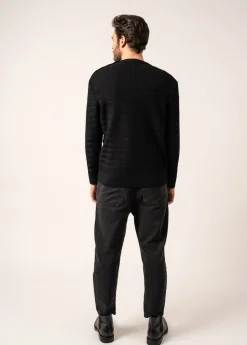 SAINT JAMES Pulls Marins*Pull marin rayé Binic Cap Noir