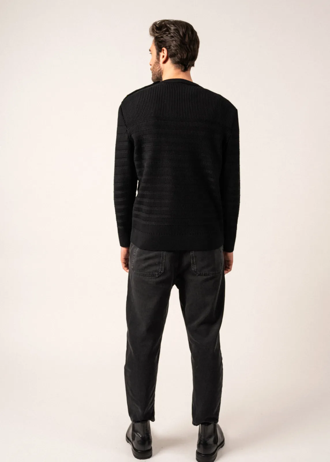 SAINT JAMES Pulls Marins*Pull marin rayé Binic Cap Noir