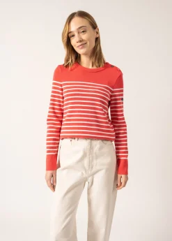 SAINT JAMES Pulls Marins*Pull marin rayé Bregançon Doly/blanc