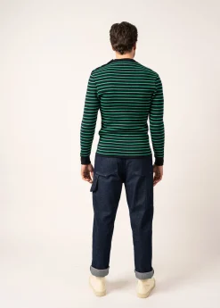 SAINT JAMES Pulls Marins*Pull marin rayé Matelot Marine/trefle