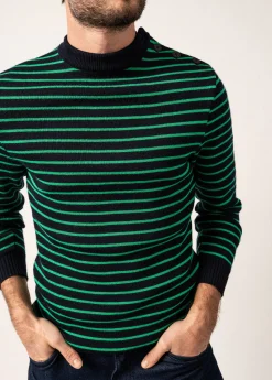 SAINT JAMES Pulls Marins*Pull marin rayé Matelot Marine/trefle