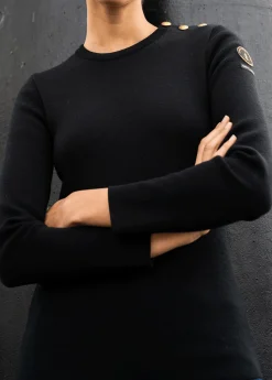 SAINT JAMES Pulls Marins*Pull marin uni "Astrolabe" Noir