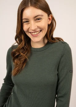 SAINT JAMES Pulls Marins*Pull marin uni Brégançon Vegetal