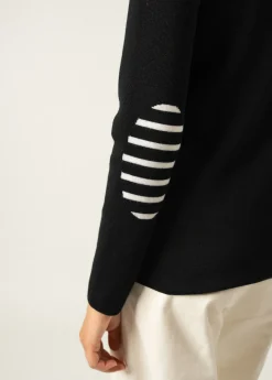 SAINT JAMES Pulls Marins*Pull marin uni Brégançon Noir