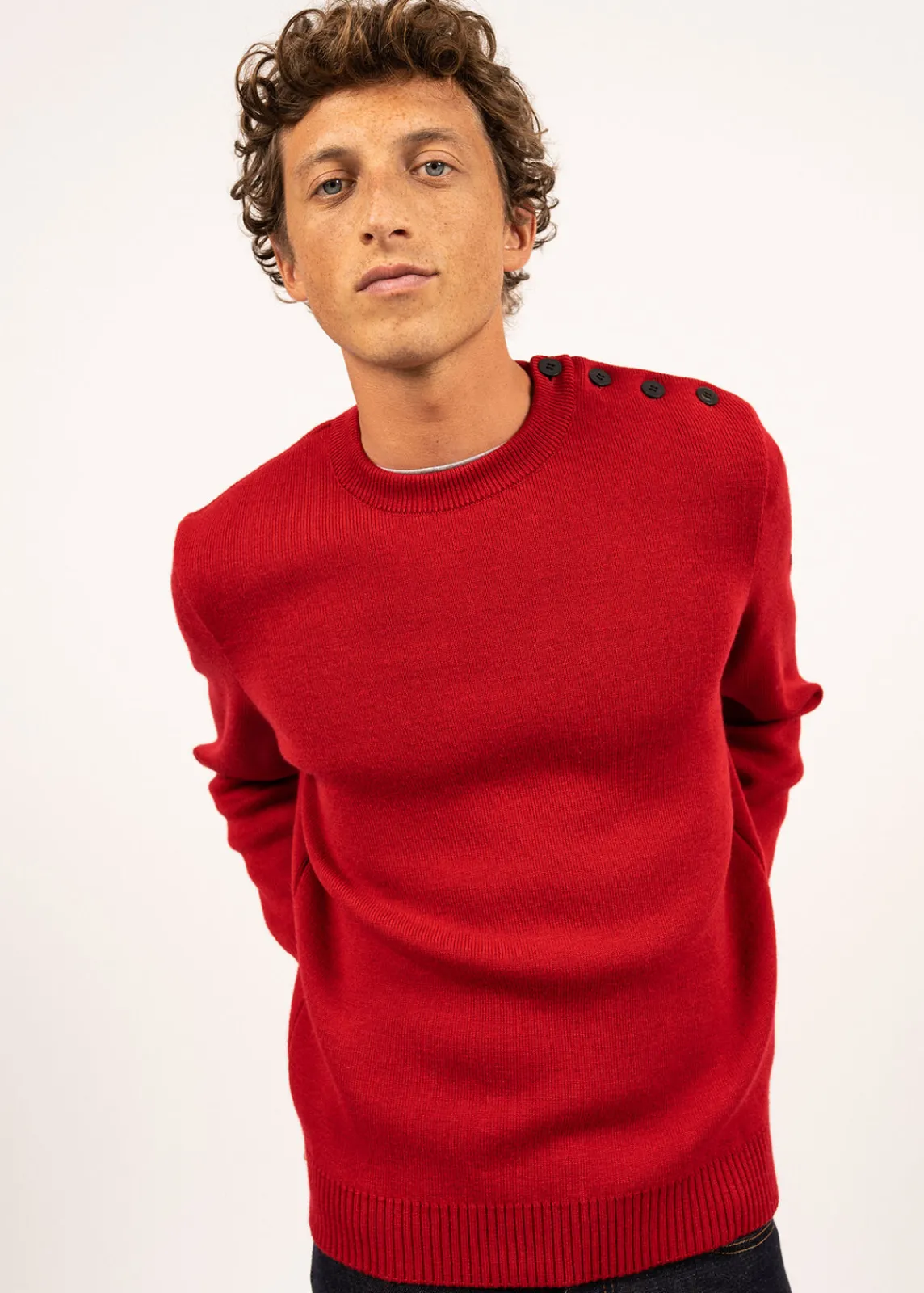 SAINT JAMES Pulls Marins*Pull marin uni Cancale Medoc