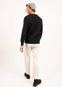 SAINT JAMES Pulls Marins*Pull marin uni Cancale Navy