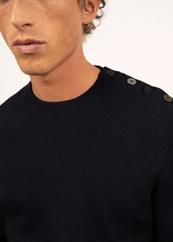 SAINT JAMES Pulls Marins*Pull marin uni Dinan Marine