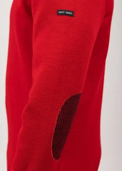 SAINT JAMES Pulls Marins*Pull marin uni Dinan Rouge